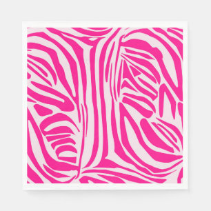 Rosa Zebra Serviette