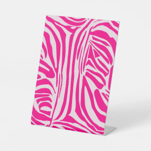 Rosa Zebra Sockelschild