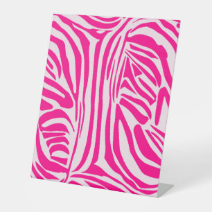 Rosa Zebra Sockelschild