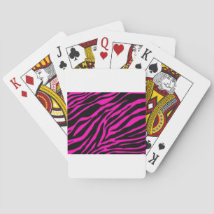 Rosa Zebra Spielkarten