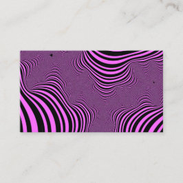 Rosa Zebra Streifen Visitenkarte