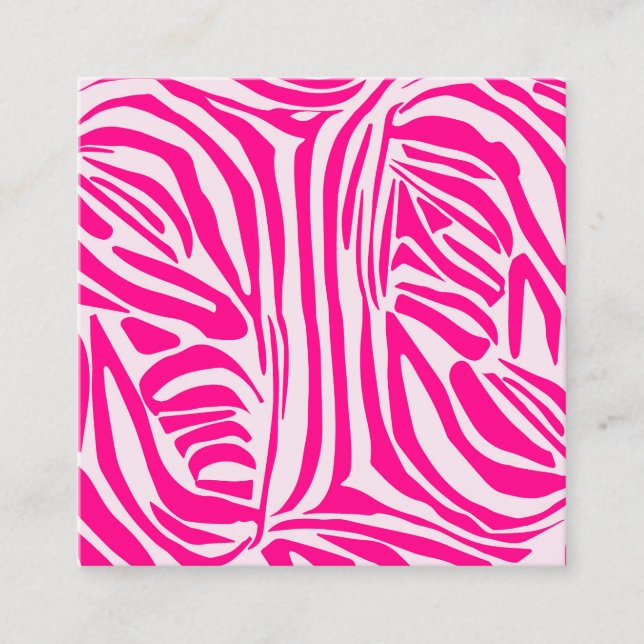 Rosa Zebra Terminkarte (Vorderseite)