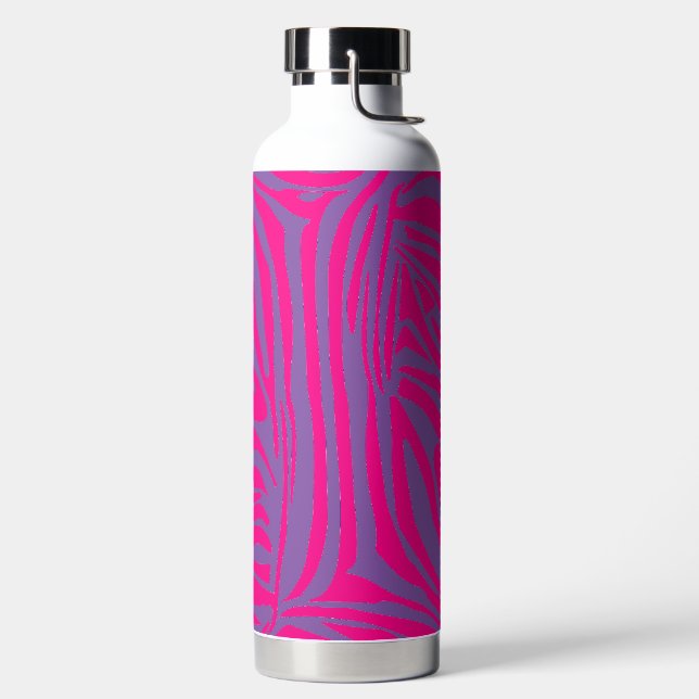 Rosa Zebra Trinkflasche (links)