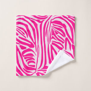 Rosa Zebra Waschlappen