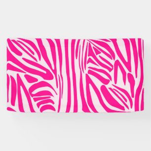 Rosa Zebradruck Banner