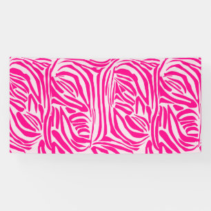 Rosa Zebradruck Banner