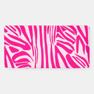 Rosa Zebradruck Banner
