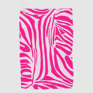 Rosa Zebradruck Golfhandtuch