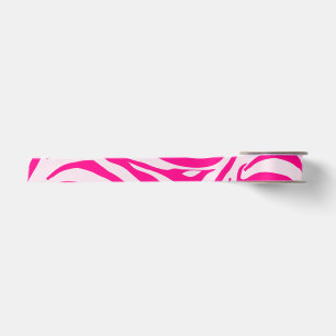 Rosa Zebradruck Satinband