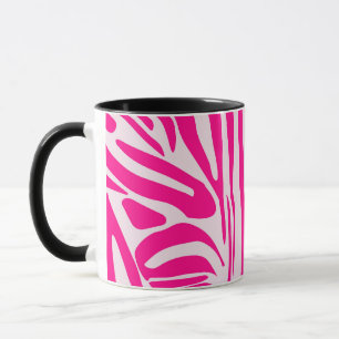 Rosa Zebradruck Tasse