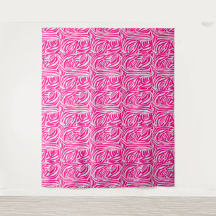 Rosa Zebradruck Wandteppich