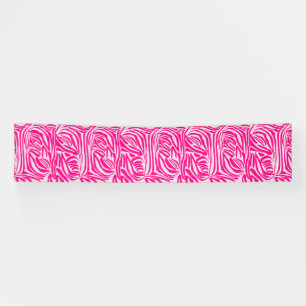Rosa Zebramuster Banner