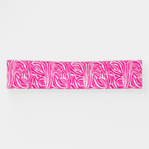 Rosa Zebramuster Banner