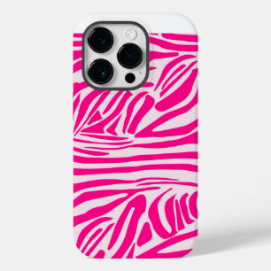 Rosa Zebramuster Case-Mate iPhone 14 Pro Hülle