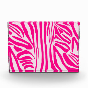 Rosa Zebramuster Fotoblock