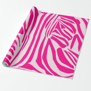 Rosa Zebramuster Geschenkpapier