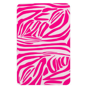 Rosa Zebramuster Magnet