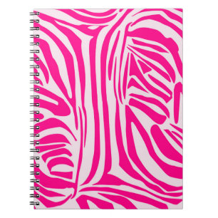 Rosa Zebramuster Notizblock