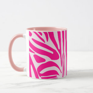 Rosa Zebramuster Tasse