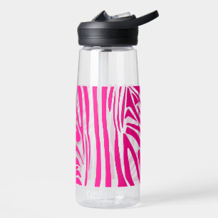 Rosa Zebramuster Trinkflasche