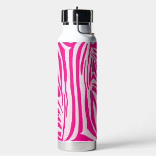 Rosa Zebramuster Trinkflasche