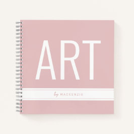 Rosa Zeichnend Kunstskizze Buch mit Name