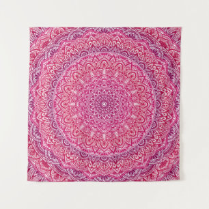 Rosa ZenMandala hübsche boho Spitze Wandteppich