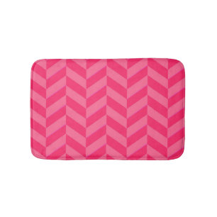 Rosa Zickzack Tribal Zig Zag Streifen Muster Moder Badematte