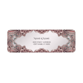 Rosa Zierrücksendeadresse