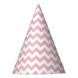 Rosa Zigzag, rosa Zickzack, geometrisches Muster Partyhütchen