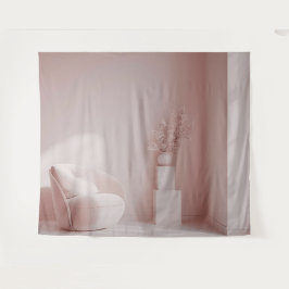 Rosa Zimmer Modernes Interieur Hintergrund Tapisse Wandteppich