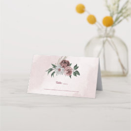 Rosa Zimt Rose Platzkarte