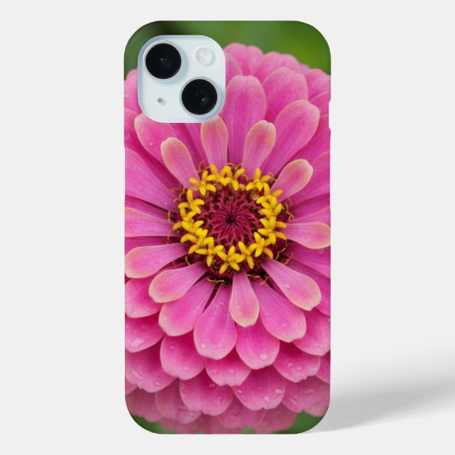 Rosa Zinnia - floral Case-Mate iPhone Hülle (Rückseite)