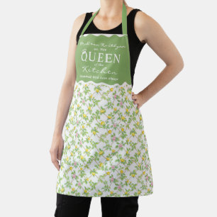 Rosa Zitronen Zitrusfrüchte Königin der Küche Schürze