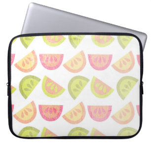 Rosa, Zitronengrün, Orange, Gelb, tropische Zitrus Laptopschutzhülle