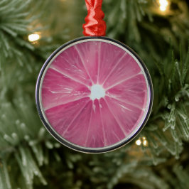 Rosa Zitrusfrüchte Ornament Aus Metall