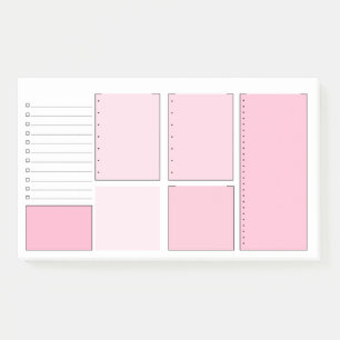 Rosa, zum von Liste Posten-it® Anmerkungen zu tun Post-it Klebezettel