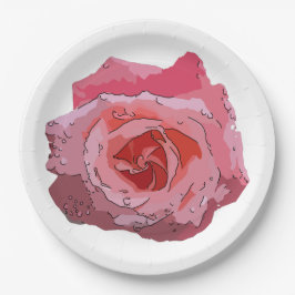 RosaCartoon. Pappteller