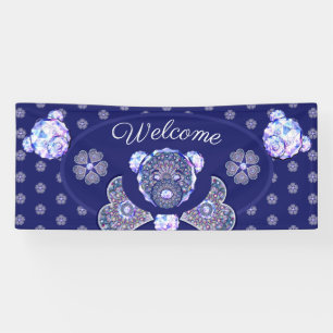 Rosace blau oder rot für baby&child banner