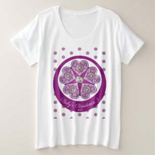 Rosace blau oder rot für baby&child große größe T-Shirt