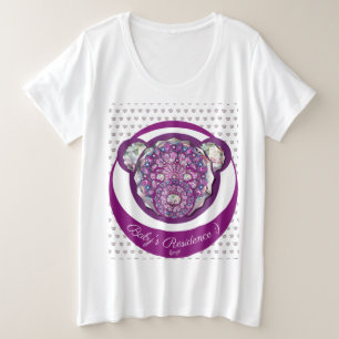 Rosace blau oder rot für baby&child große größe T-Shirt