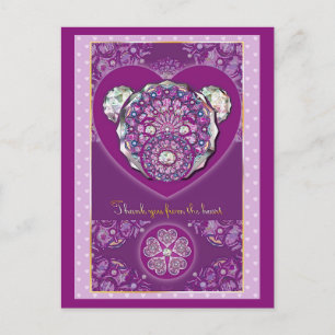 Rosace blau oder rot für baby&child postkarte