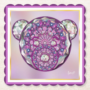 Rosace blau oder rot für baby&child untersetzer