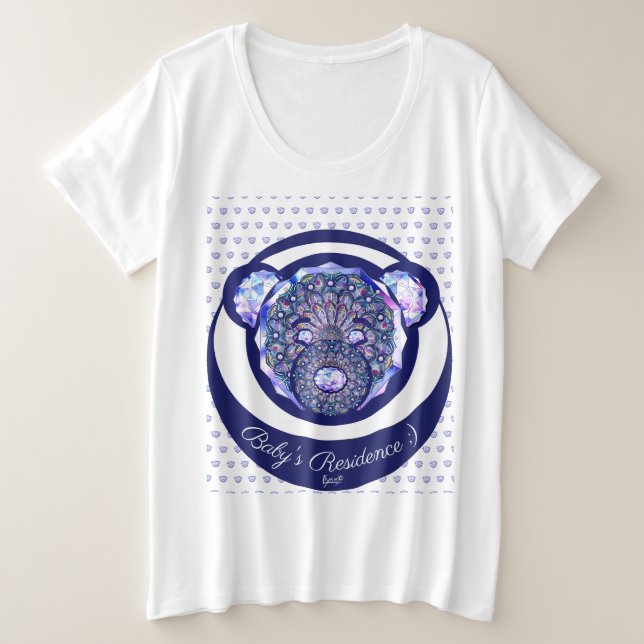 Rosace bleue ou rouge pour bébé et enfant (Design devant)