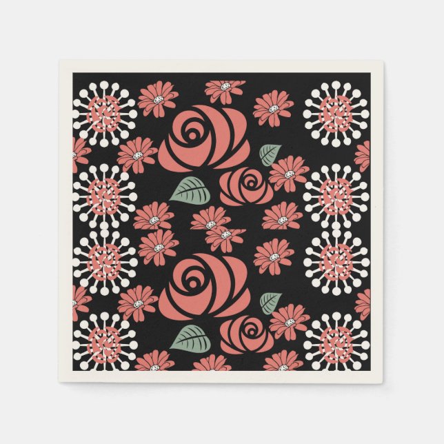 Rosacoaster Napkins Serviette (Vorderseite)