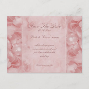 Rosaeinladungen der Rosenperle Save the Date Ankündigungspostkarte