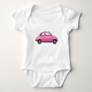 Rosaer Fiat 500 Oldtimer Italienisches Auto Baby Strampler