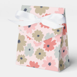 Rosafarbene grüne und blaue Blumen-Zelt-Partygesch Geschenkschachtel