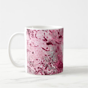rosafarbenen Hintergrundkunst, Dekor, Muster, abst Kaffeetasse