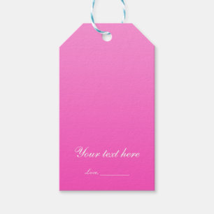 Rosafarbener einfacher Minimalismus moderner Party Geschenkanhänger
